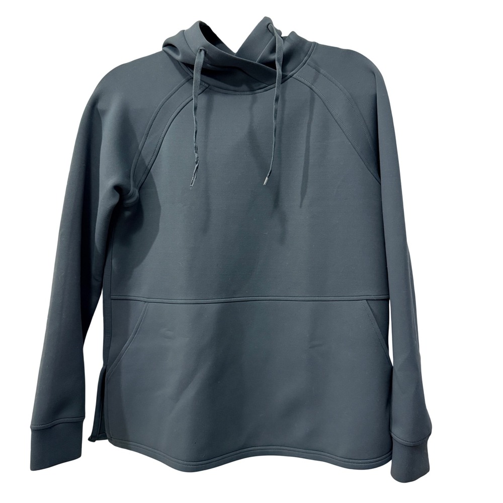 32 Degrees Heat Hoodie Womens Small Blue Tech Fleece Pullover Raglan Pocket